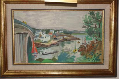 null André PLANSON (1898-1981)

Le Pont de Kérisper à La Trinité sur Mer

Huile sur...