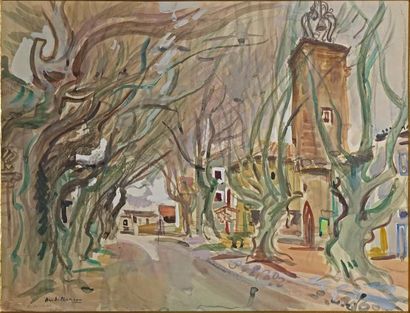 null André PLANSON (1898-1981)

Clocher du village

Aquarelle signée et située à...