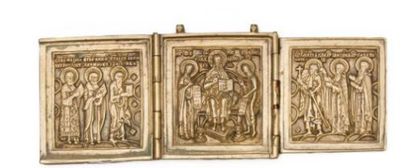 null TRIPTYQUE Déisis et divers saints

Bronze.

17 x 6 cm

