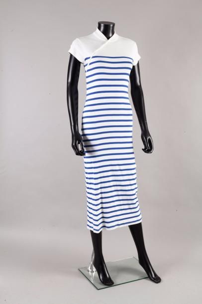 null Jean Paul GAULTIER Circa 1998-2002

Robe marinière en jersey de coton blanc...