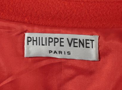 null Philippe VERNET haute couture circa 1969/1970

Manteau en drap double face rouge...