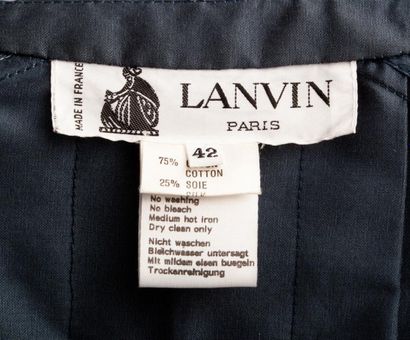 null Eric Bergère pour LANVIN circa 1991/1994

Manteau - imperméable ample en coton...