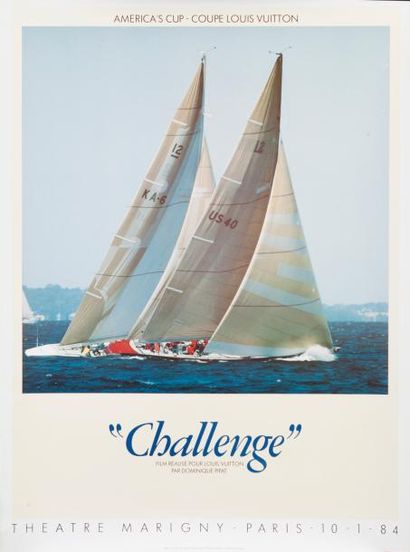 LOUIS VUITTON Lot de trois affiches « Challenges »