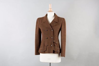 CHANEL Boutique Collection prêt-à-porter Automne/Hiver 1997-1998 Veste en tweed à...
