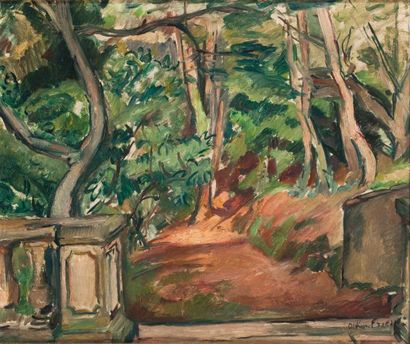 null Emile Othon Friesz (1879-1949) 

Jardin du peintre à Cap Brun, circa 1922-1928

Huile...