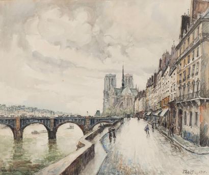 FRANK-WILL (1900-1951) Notre-Dame de Paris,...