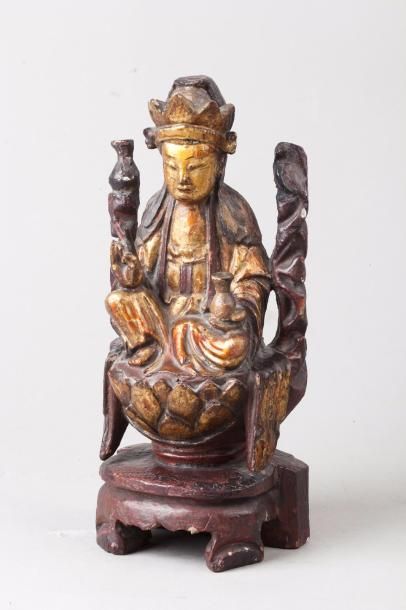 Chine du Sud, XIXe siècle Deux statuettes...