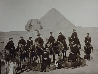 null Photographie des séminaristes du Séminaire pontifical français à Rome, en excursion...