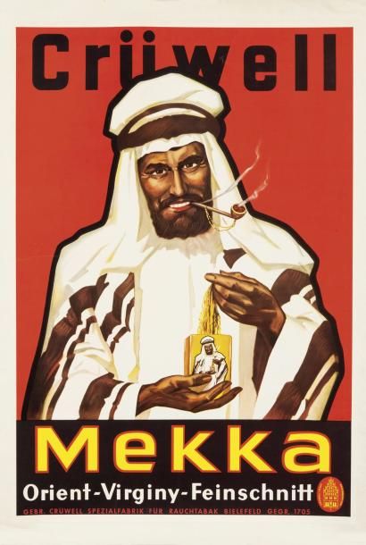 null Affiche allemande Crüwell Mekka Orient-Virginiy-Feinschnitt. 	

(Crüwell Mekka...