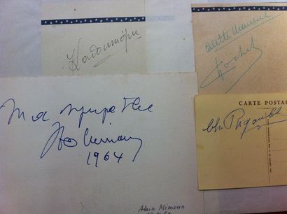 null [SPORT].

Autographes d'Alain MIMOUN, Charles RIGOULOT, Henri COCHET, Jules...