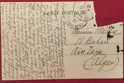 null Maurice DENIS (1870-1943) Peintre.

Carte postale autographe signée adressée...