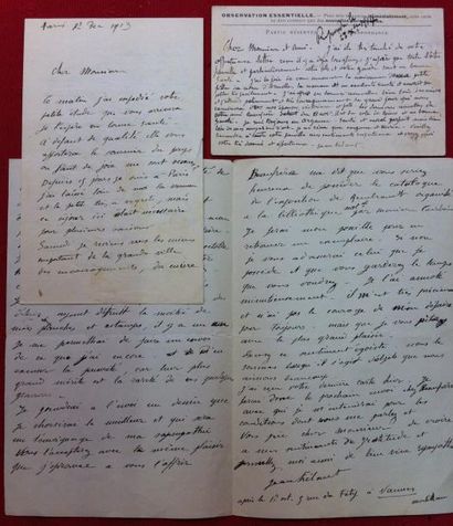 null Jean FRELAUT (1879-1954).

Lettre autographe signée adressée à M. Meley, le...