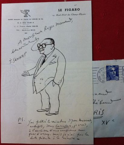 null Jean SENNEP (1894-1982) Dessinateur et caricaturiste.

Dessin à l'encre adressé...