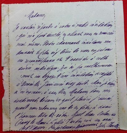 null Jules CLARETIE (1840-1913) Ecrivain.

Lettre autographe signée adressée le 5...