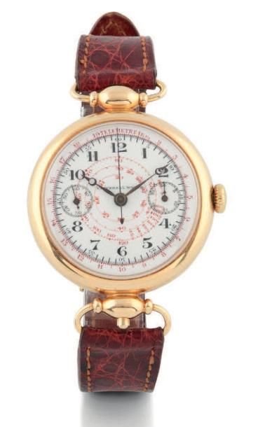 UNIVERSAL WATCH “Mono poussoir” n°487810 vers 1920
Rare et grand chronographe bracelet...
