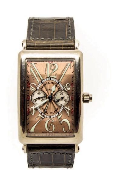 FRANCK MULLER “Long Island Mono-poussoir” vers2000
Grand chronographe bracelet en...