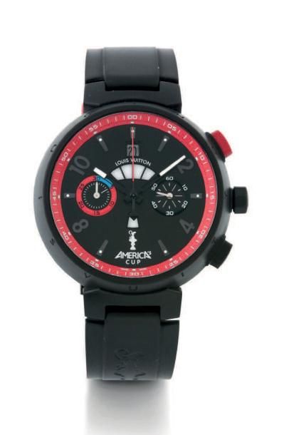 LOUIS VUITTON TAMBOUR “America's Cup” n°11/720 vers 2012
Beau chronographe bracelet...