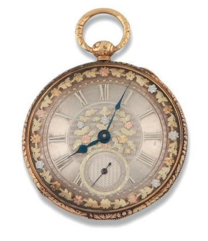BREGUET & Fils n°1467 vers 1820 
Belle montre de poche en or jaune. Boitier rond.
Cadran...