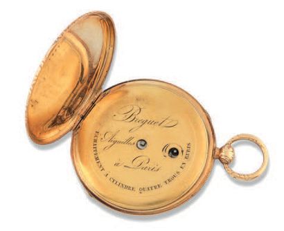 BREGUET & Fils n°1467 vers 1820 
Belle montre de poche en or jaune. Boitier rond.
Cadran...