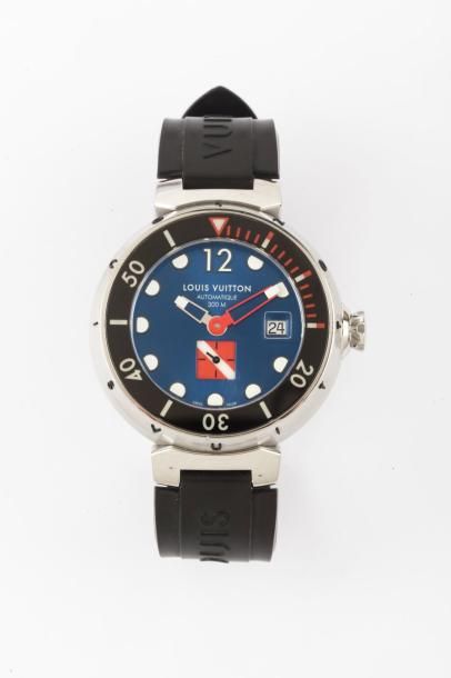 null LOUIS VUITTON

“Tambour Diver” n°SG9806 vers 2012

Montre bracelet de plongée...