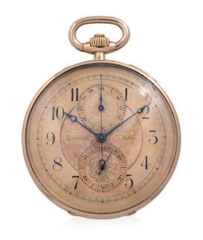 LEROY EMPIRE CHRONOGRAPH POCKET WATCH PINK GOLD
Leroy, chronograph pocket watchcase...