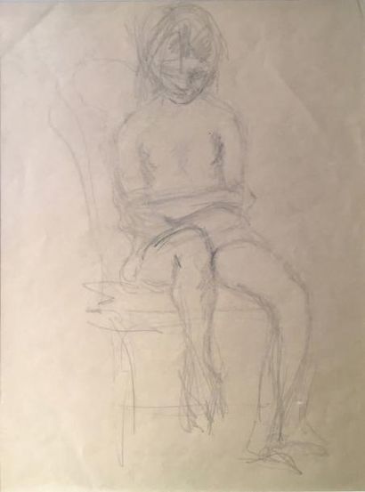 BALTHUS (1908-2011) Jeune fille assise, vers 1967
Crayon sur papier
40 x 30 cm

Provenance:...