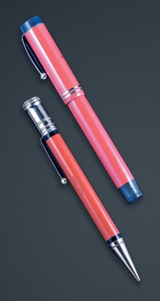 PARKER «Corallo»
Parure comprenant un stylo bille et un stylo à plume des années...