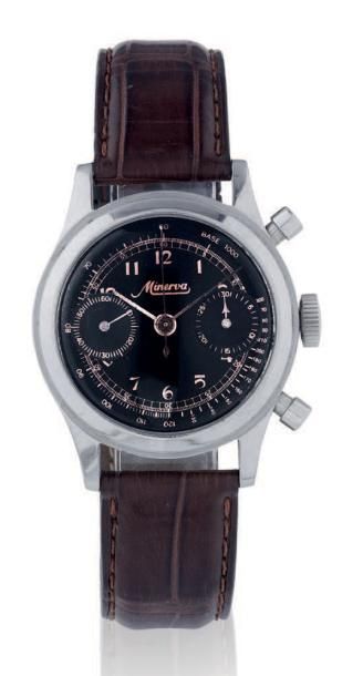 MINERVA CHRONOGRAPH, STEEL
Minerva, chronograph, n° 711930, ref. 1335 Made circa...