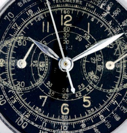 JAEGER CHRONOGRAPH, STEEL
Jaeger, chronograph, n° 51377. Made circa 1930's

Fine,...
