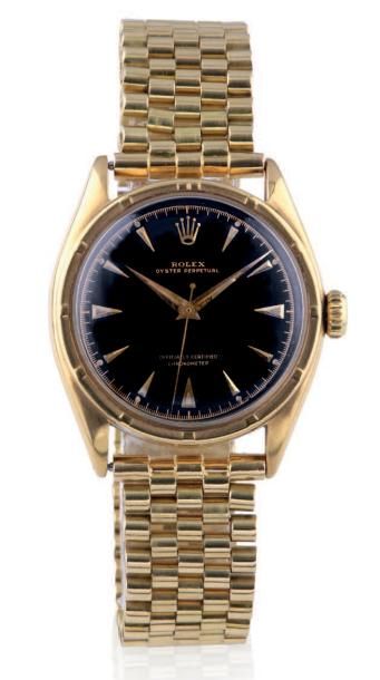 ROLEX OYSTER PERPETUAL REF. 6103, BLACK DIAL, YELLOW GOLD
Rolex, Oyster Perpetual...