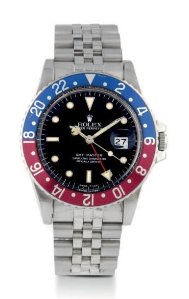 ROLEX * GMT, REF. 16750, STEEL
Rolex, Gmt Master, Ref. 16750. Made circa 1984.

Fine...