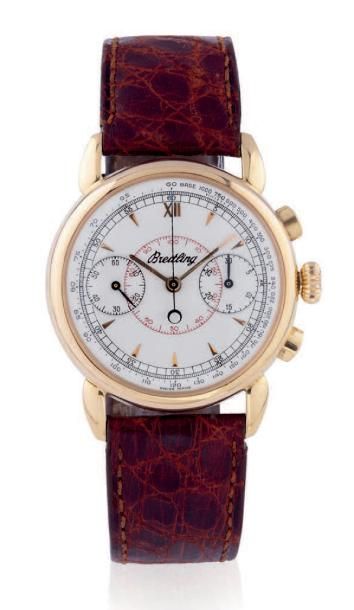 BREITLING CHRONOGRAPH, LIMITED EDITION, PINK GOLD Breitling, chronograph, Ref 175...
