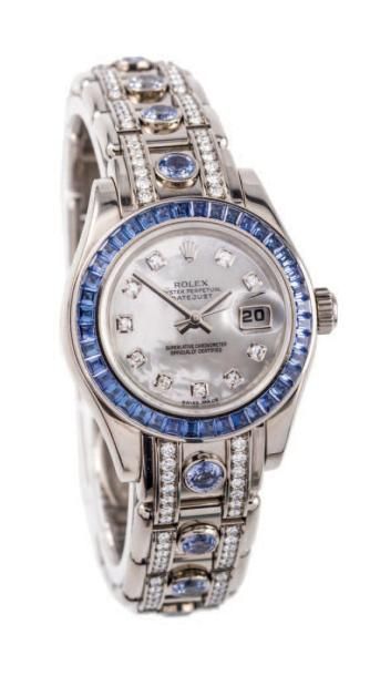 ROLEX DATEJUST, «OCTOPUS» SAPPHIRES AND DIAMONDS, WHITE GOLD
Rolex, Oyster Perpetual...