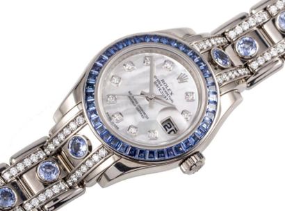 ROLEX DATEJUST, «OCTOPUS» SAPPHIRES AND DIAMONDS, WHITE GOLD
Rolex, Oyster Perpetual...