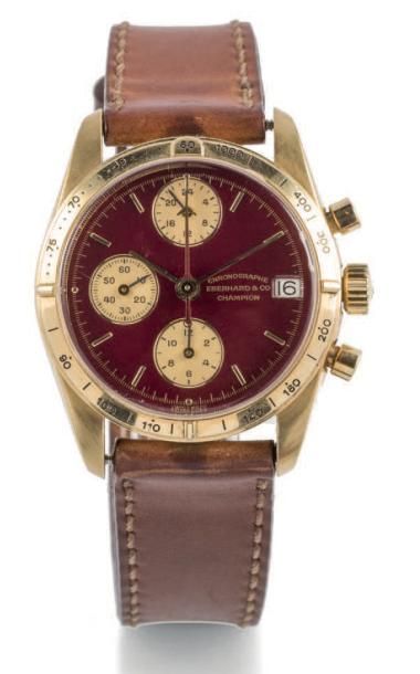 EBERHARD CHRONOGRAPH, YELLOW GOLD
Eberhard & Co, Champion chronographe. Made circa...