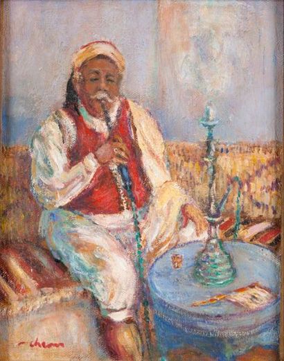 Eddine Sahraoui SCHEMS (Né en 1948) Fumeur...