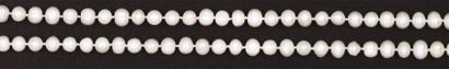 null Sautoir de perles de culture d'eau douce.
Diamètre d'une perle: 8,9 mm envi...