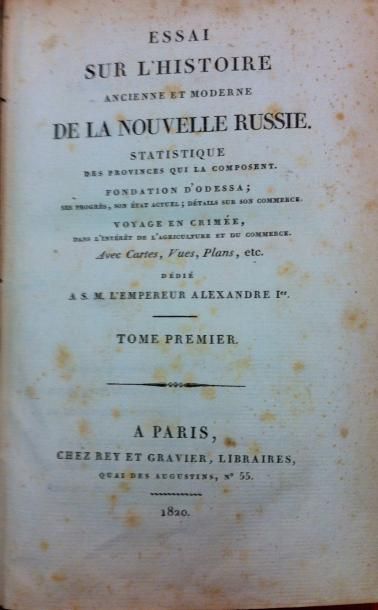 Baron Louis Gabriel de CASTELNAU d'AUROS (1789-1826) 
Essai sur l'histoire ancienne...