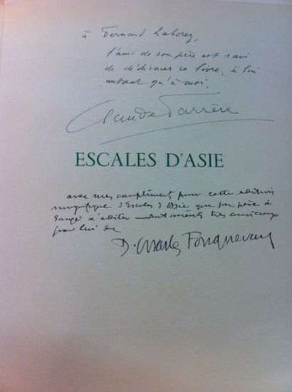 [FOUQUERAY] Claude FARRERE 
Escales d'Asie.
Paris, Laborey, 1947, in-4 en feuilles...