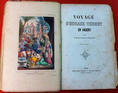 Frédéric GOUPIL-FESQUET 
Voyage d'Horace Vernet en Orient.
Paris, Challamel, sd (1843),...