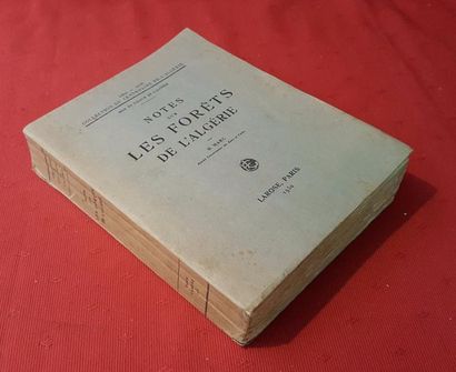 MARC (H.) 
Notes sur les Forêts de l'Algérie.
Paris, Larose, 1930, in-8 broché, 702...