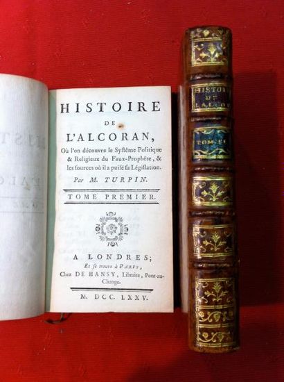 TURPIN 
Histoire de l'Alcoran, où l'on découvre le système politique et religieux...