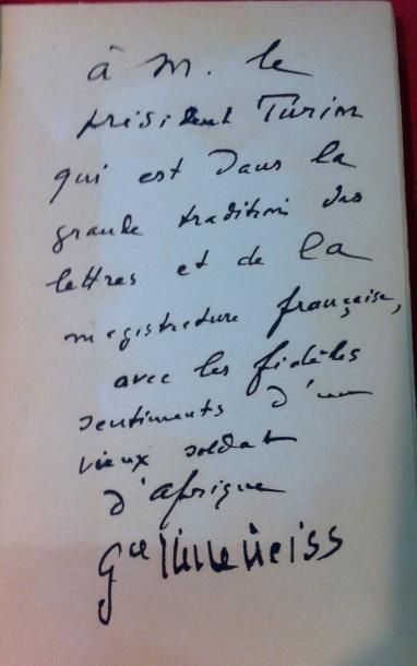 Pierre WEISS 
Les Contes du Croissant de Lune.
Alger, Chaix, 1945, in-8 broché sous...