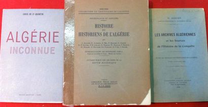 null [Histoire de l'Algérie] Ensemble de trois livres:
- Histoire et Historiens de...