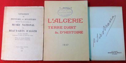 null [Art Algérien] Ensemble de trois livres:
- BERQUE (A.). L'Algérie, Terre d'Art...