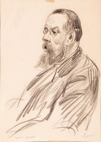 MAXIMILIEN LUCE (1858-1951) Portrait du Docteur Marieux
Fusain sur papier.
Signé...