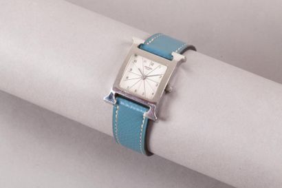 HERMES Paris Swiss made n°HH1.210/1561880 *Montre “Heure H” 20mm en acier, cadran...