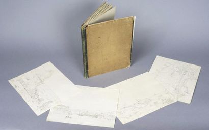 HORTENSE DE BEAUHARNAIS (1783-1837) 
Ensemble de douze dessins au crayon provenant...