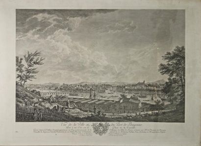 Jean Philippe LE BAS d'après Joseph VERNET 
Le port de La Rochelle, n°14 (déchirure...