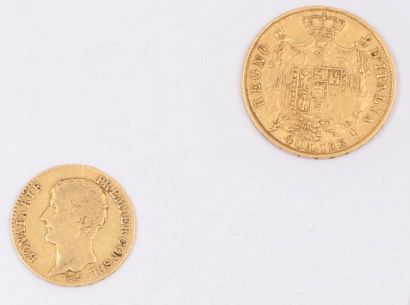 null CONSULAT (1799-1804).
20 francs. Paris. An 12. (G. 1020). Italie. NAPOLEON Ier...
